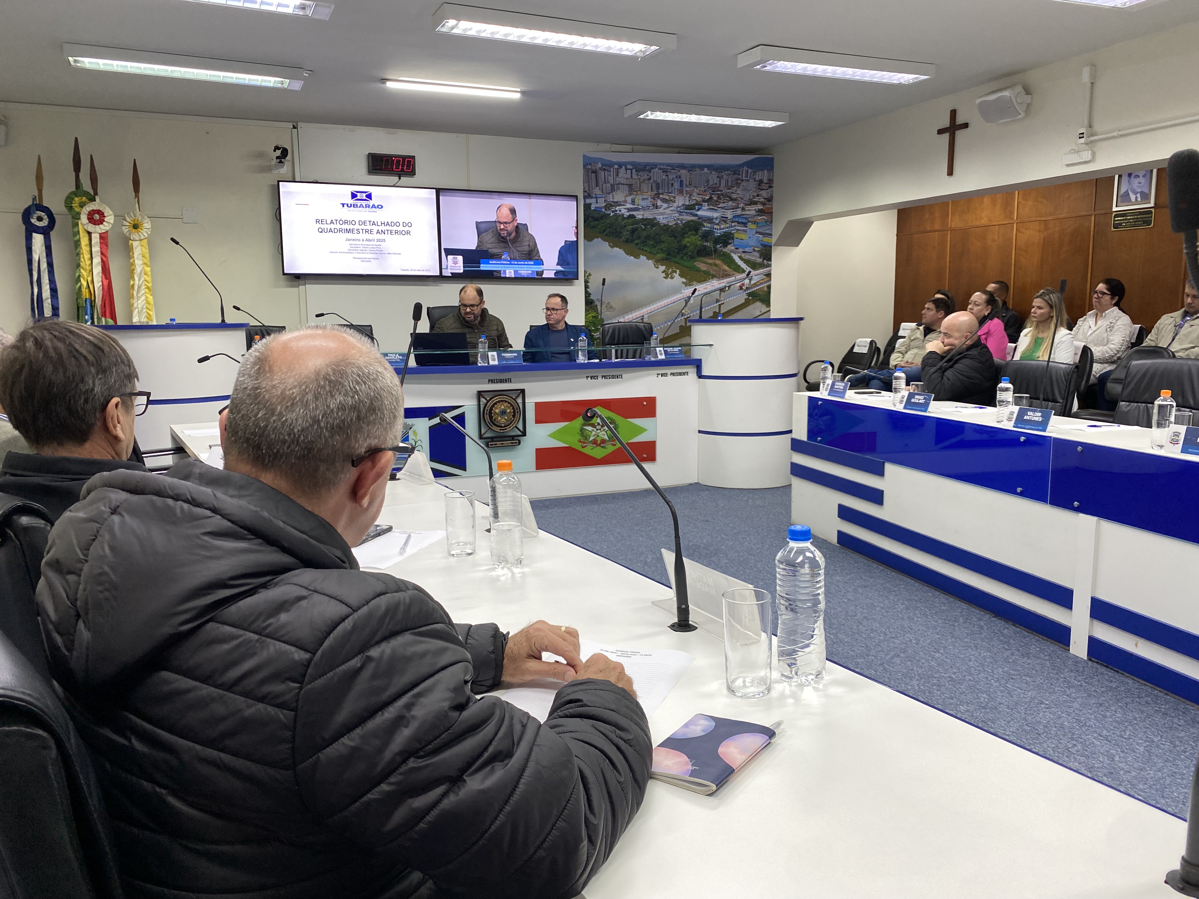 Secretaria de Saúde presta contas do quadrimestre à Câmara de Vereadores de Tubarão